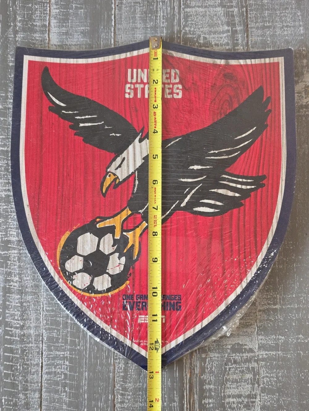 UNITED STATES World Cup Wood Sign, USA, FIFA, ESPN, 2010, Wincraft, Retro-Style